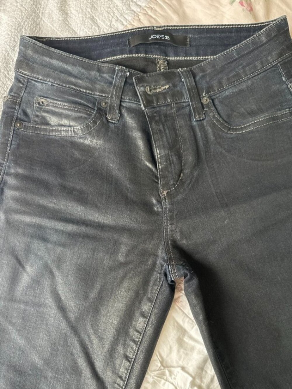 Joe's Jeans Hello Icon ancle midrise skinny ankle black size 24